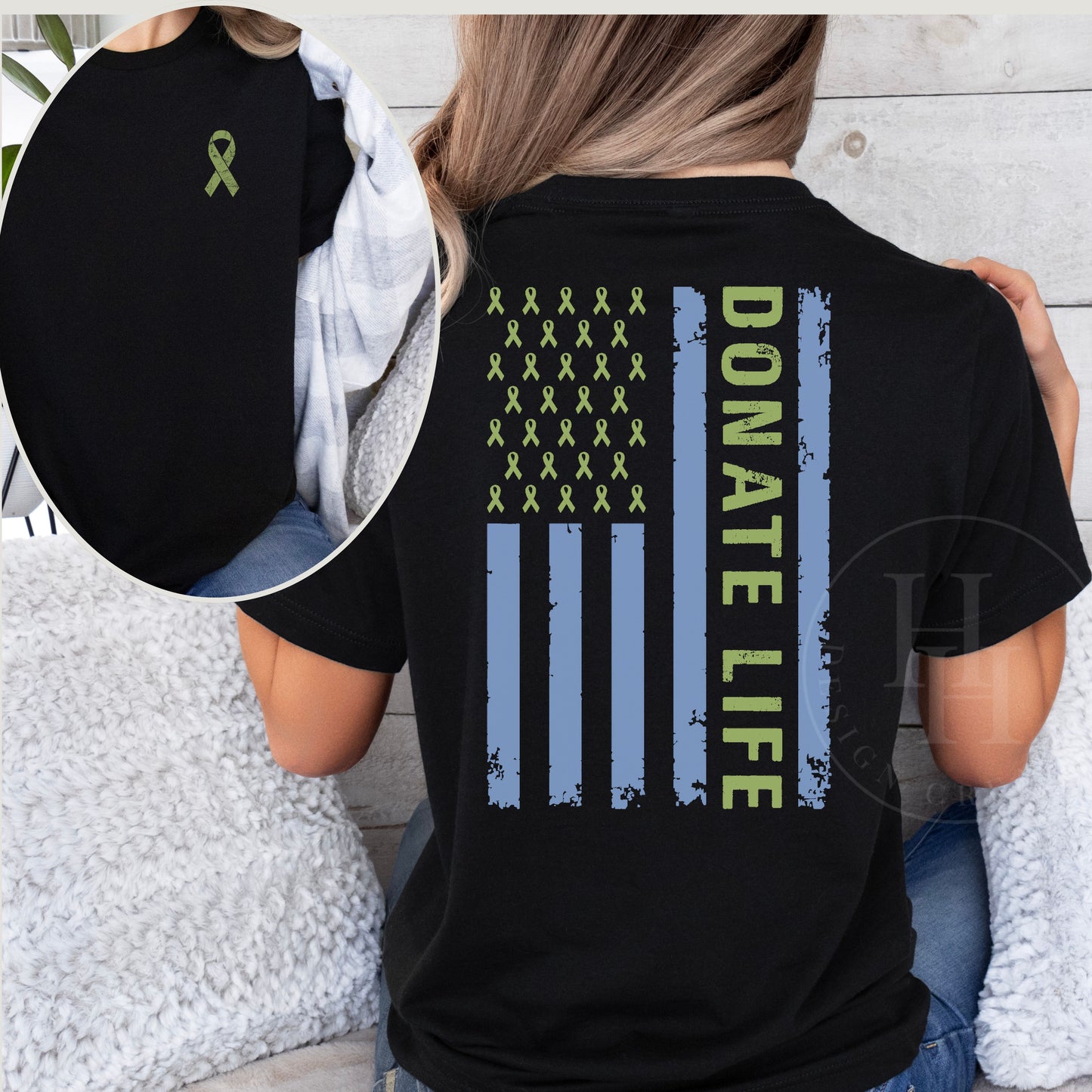 Donate Life Tee with Blue