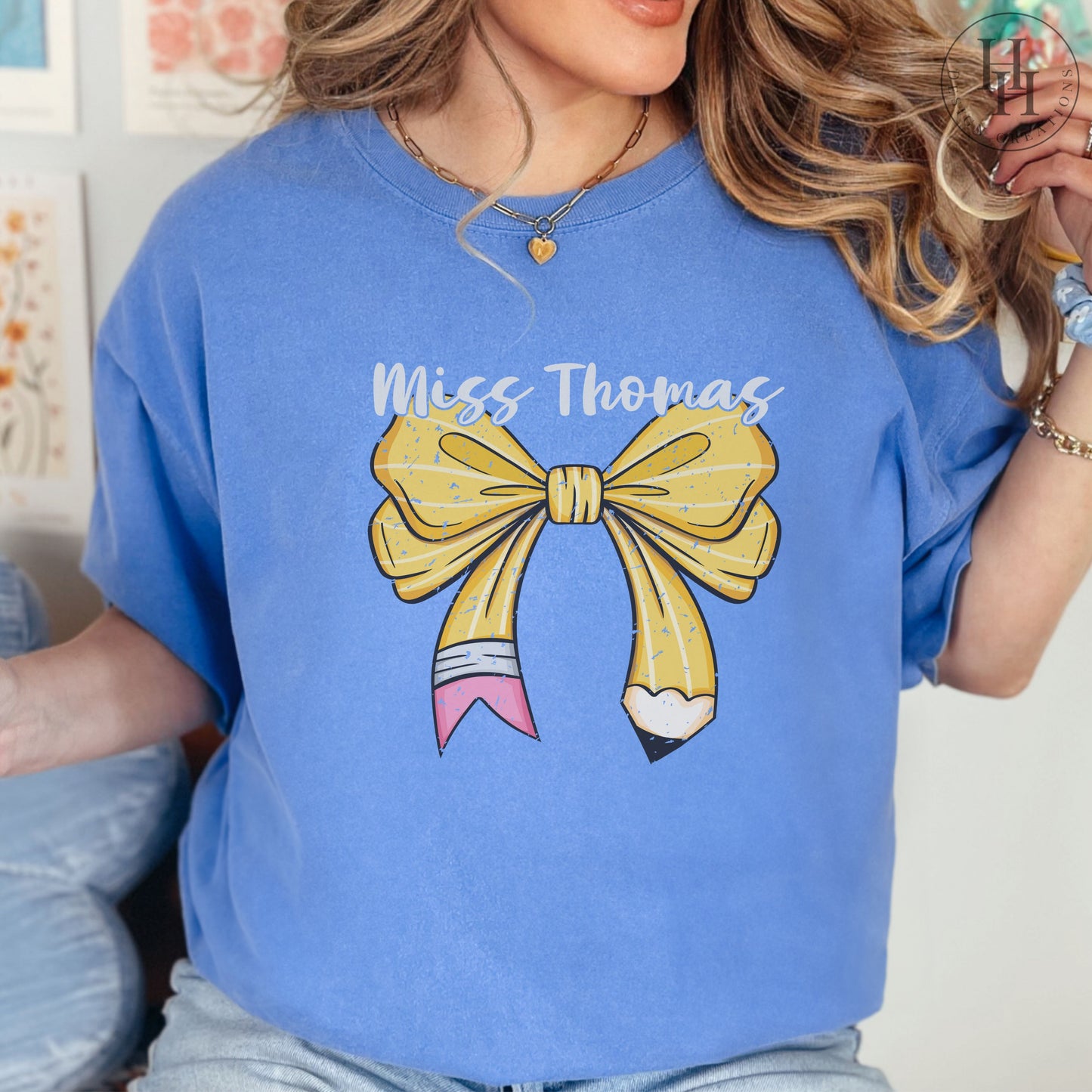 Teacher Coquette Personalized Tee