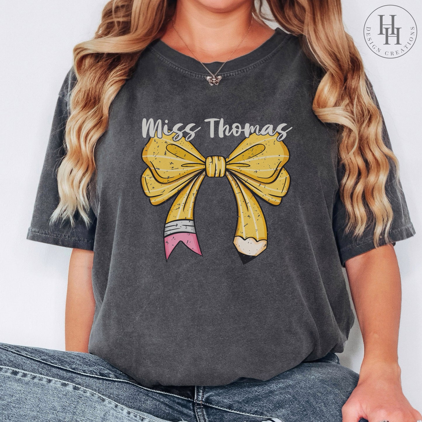 Teacher Coquette Personalized Tee
