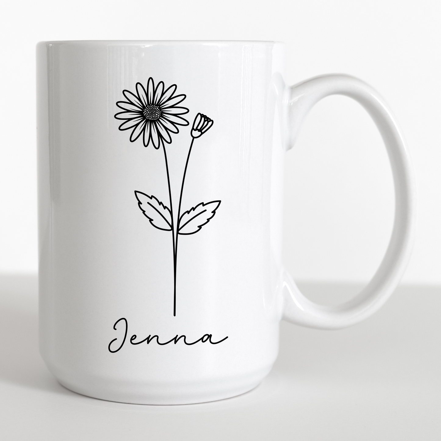Personalized Birth Flower Mug
