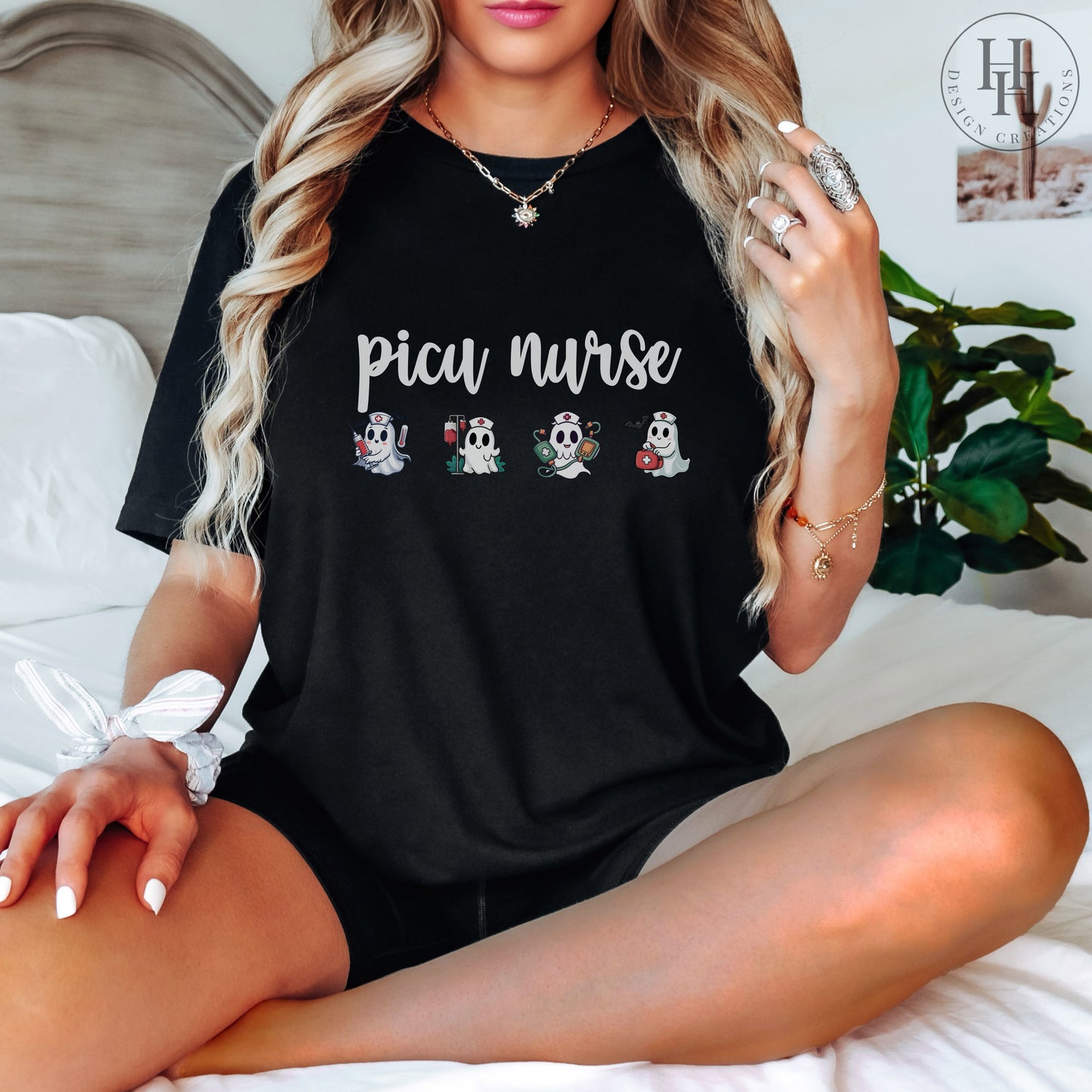 PICU Halloween Ghost Tee