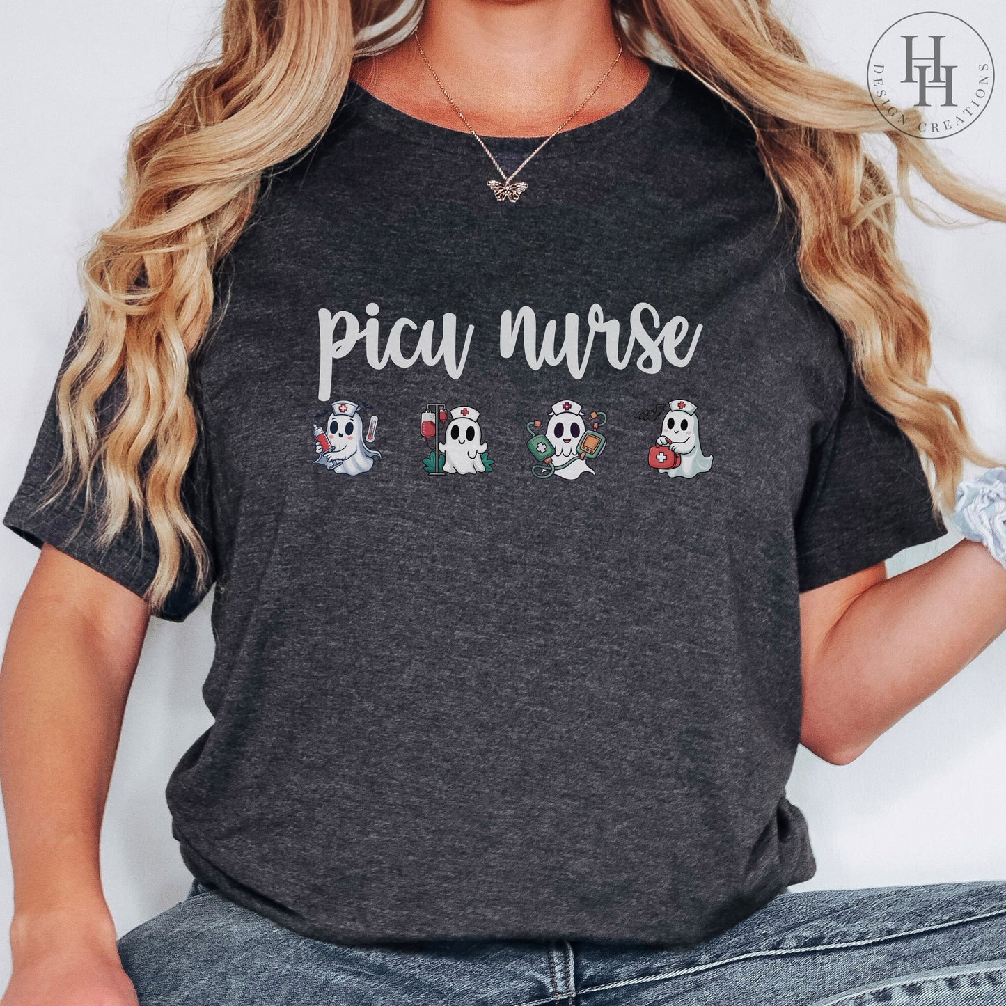 PICU Halloween Ghost Tee