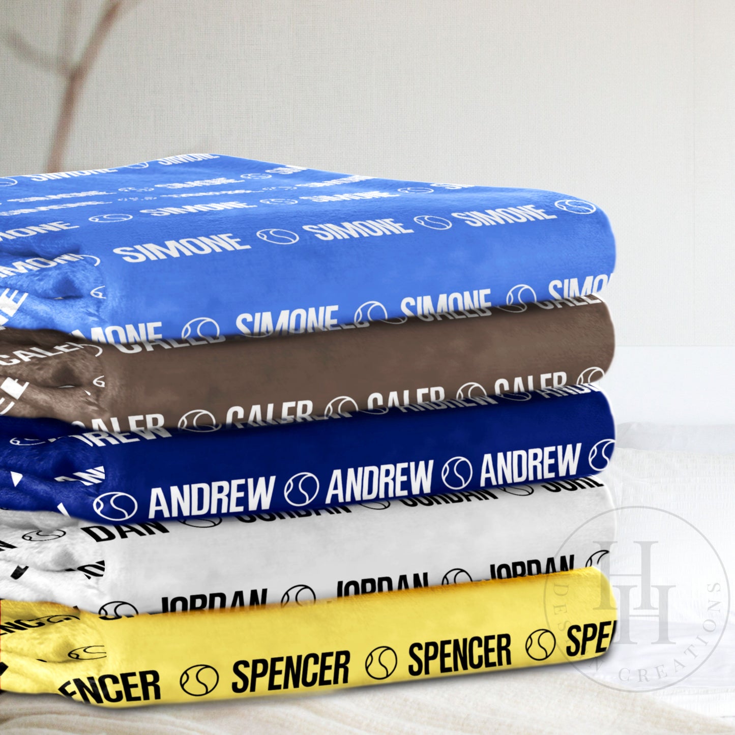 Tennis Blanket with Name