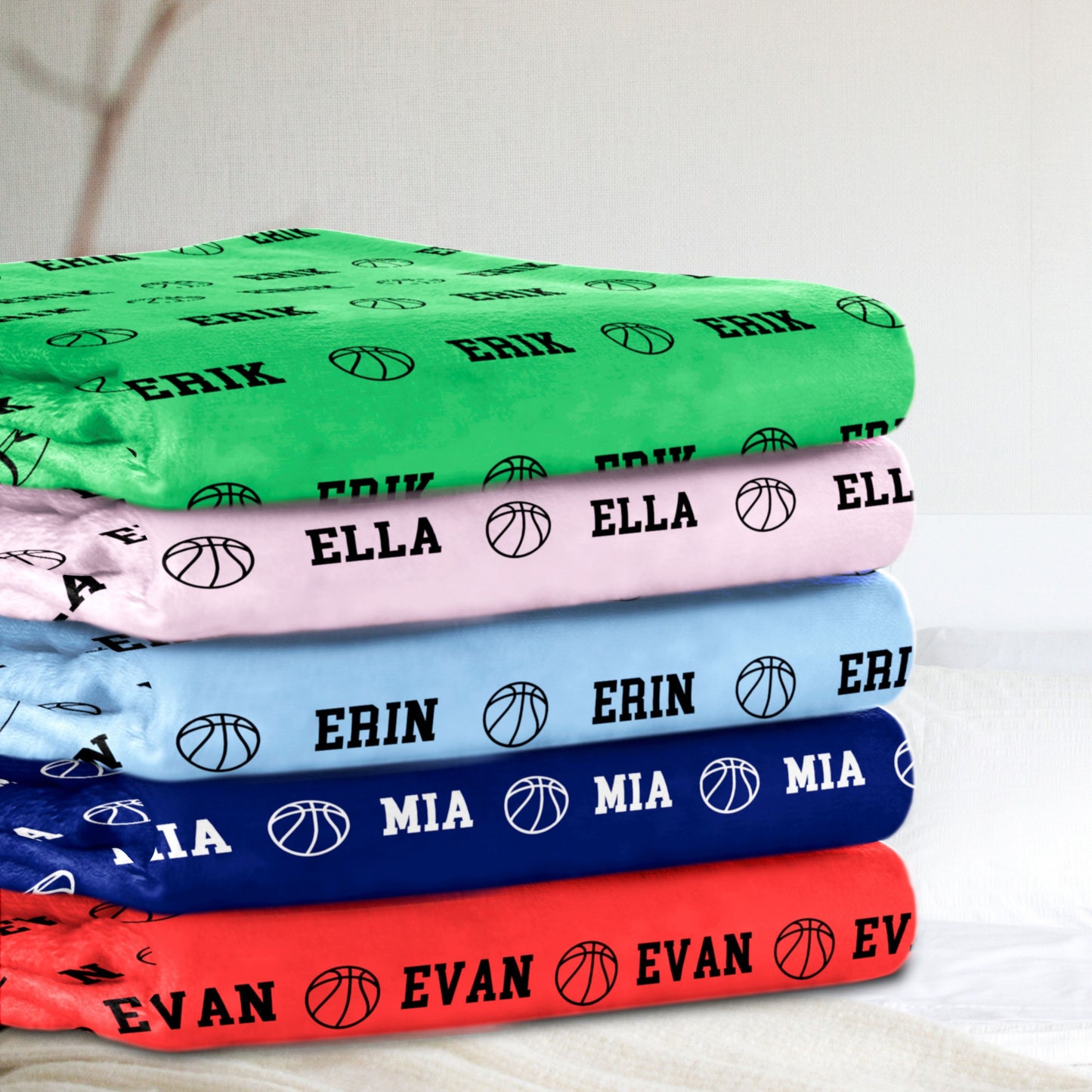 Basketball Blanket with Name