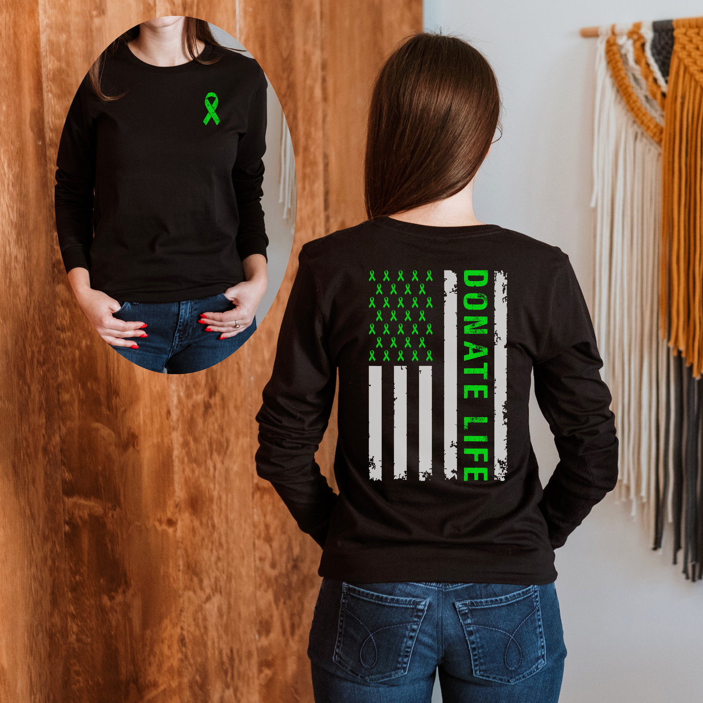 Donate Life Long Sleeve Tee