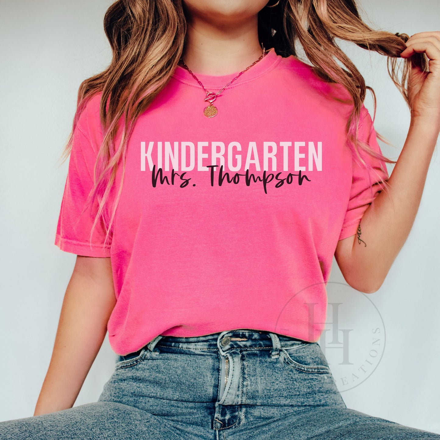 Elementary Grade Level Personalized Tee