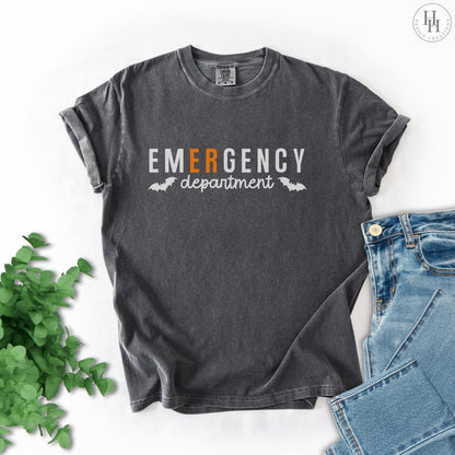 Halloween Emergency Department Tee, Comfort Colors [HW1046]