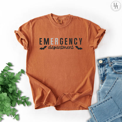 Halloween Emergency Department Tee, Comfort Colors [HW1046]