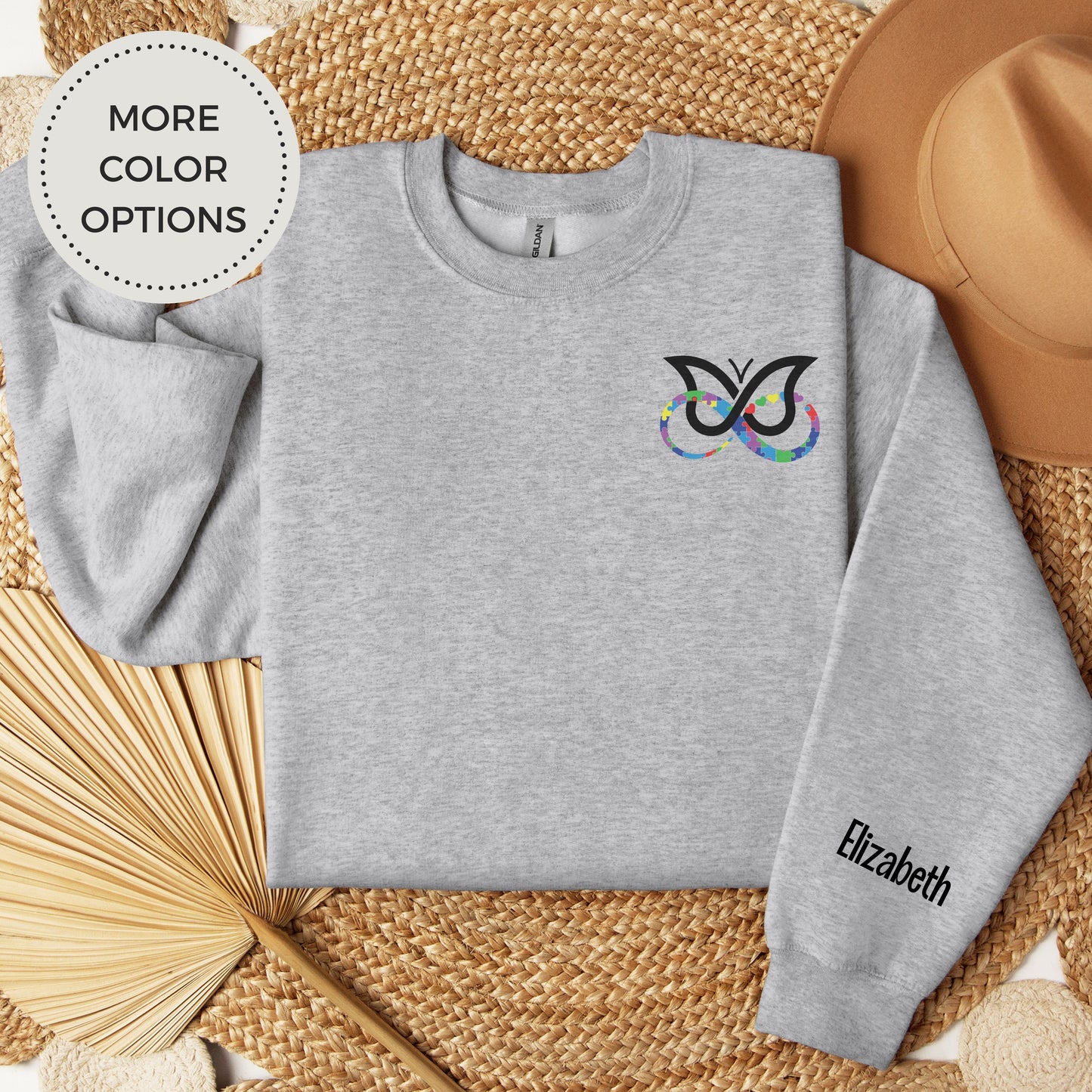 AuDHD Infinity+Butterfly Personalized Sweatshirt, Hoodie - [AS1007]