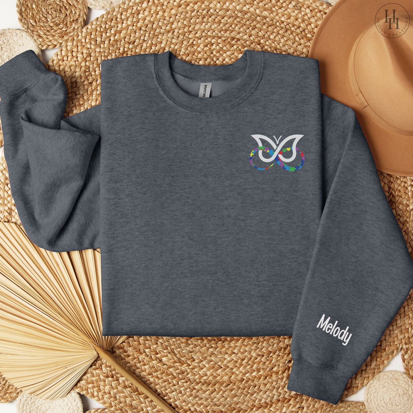 AuDHD Infinity+Butterfly Personalized Sweatshirt, Hoodie - [AS1007]