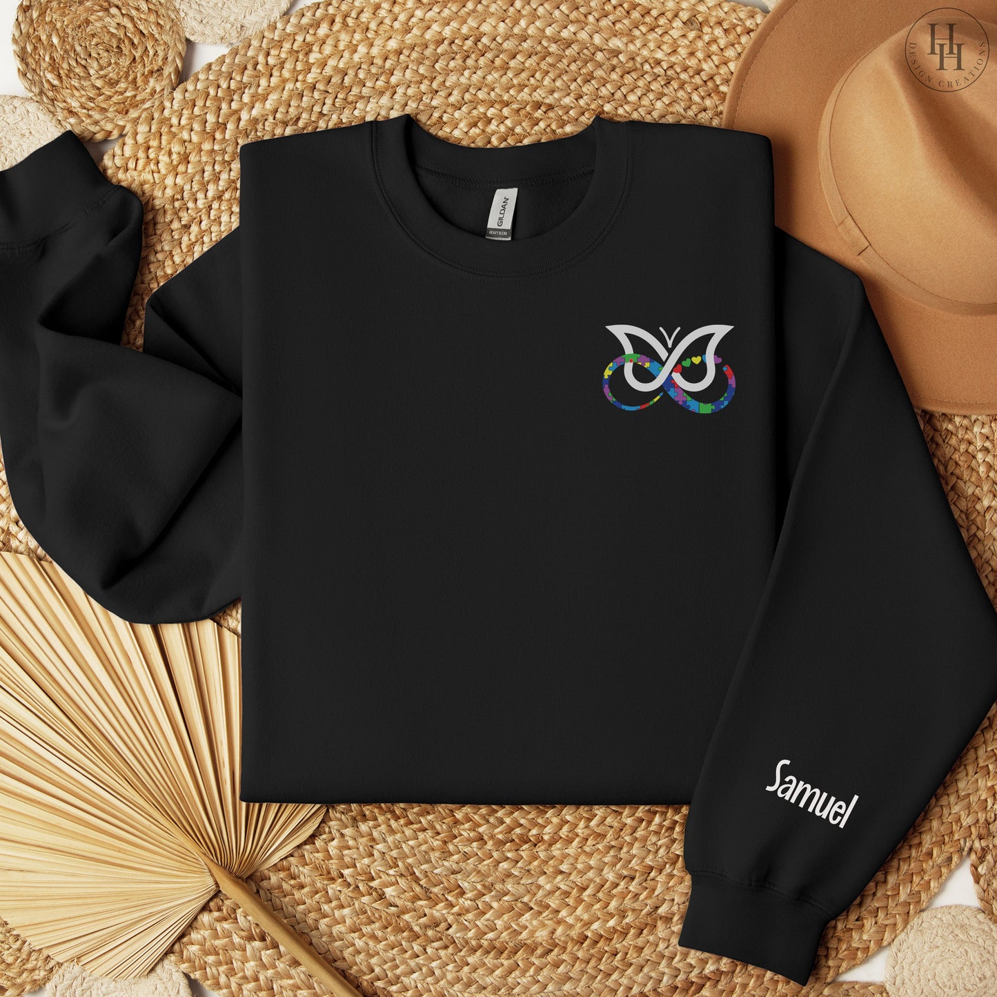 AuDHD Infinity+Butterfly Personalized Sweatshirt, Hoodie - [AS1007]
