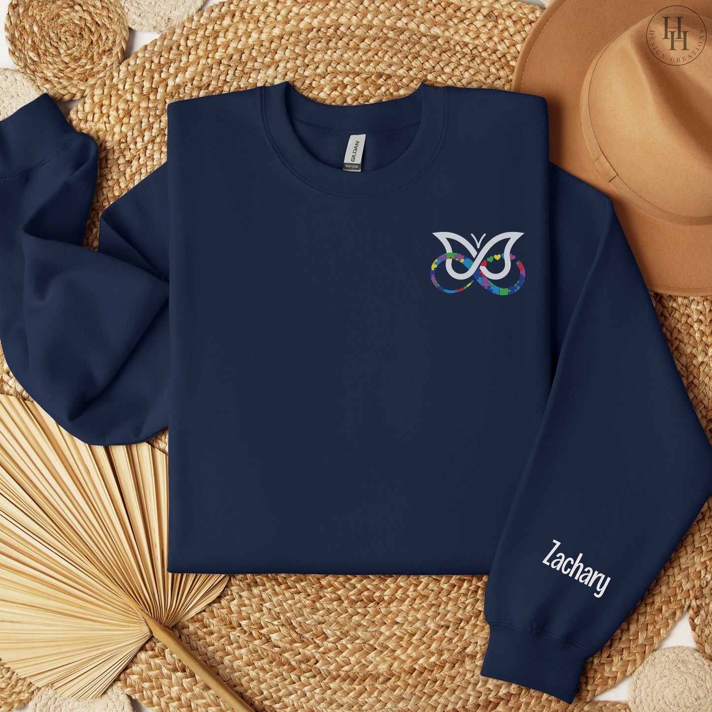 AuDHD Infinity+Butterfly Personalized Sweatshirt, Hoodie - [AS1007]