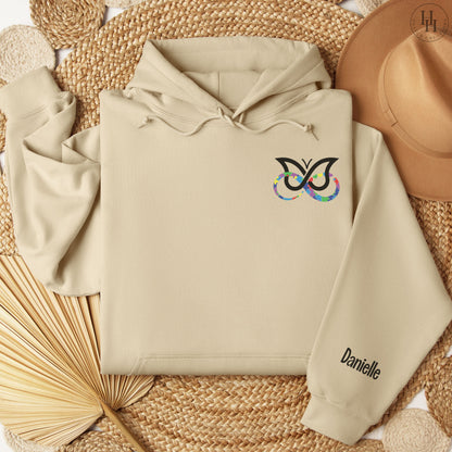 AuDHD Infinity+Butterfly Personalized Sweatshirt, Hoodie - [AS1007]