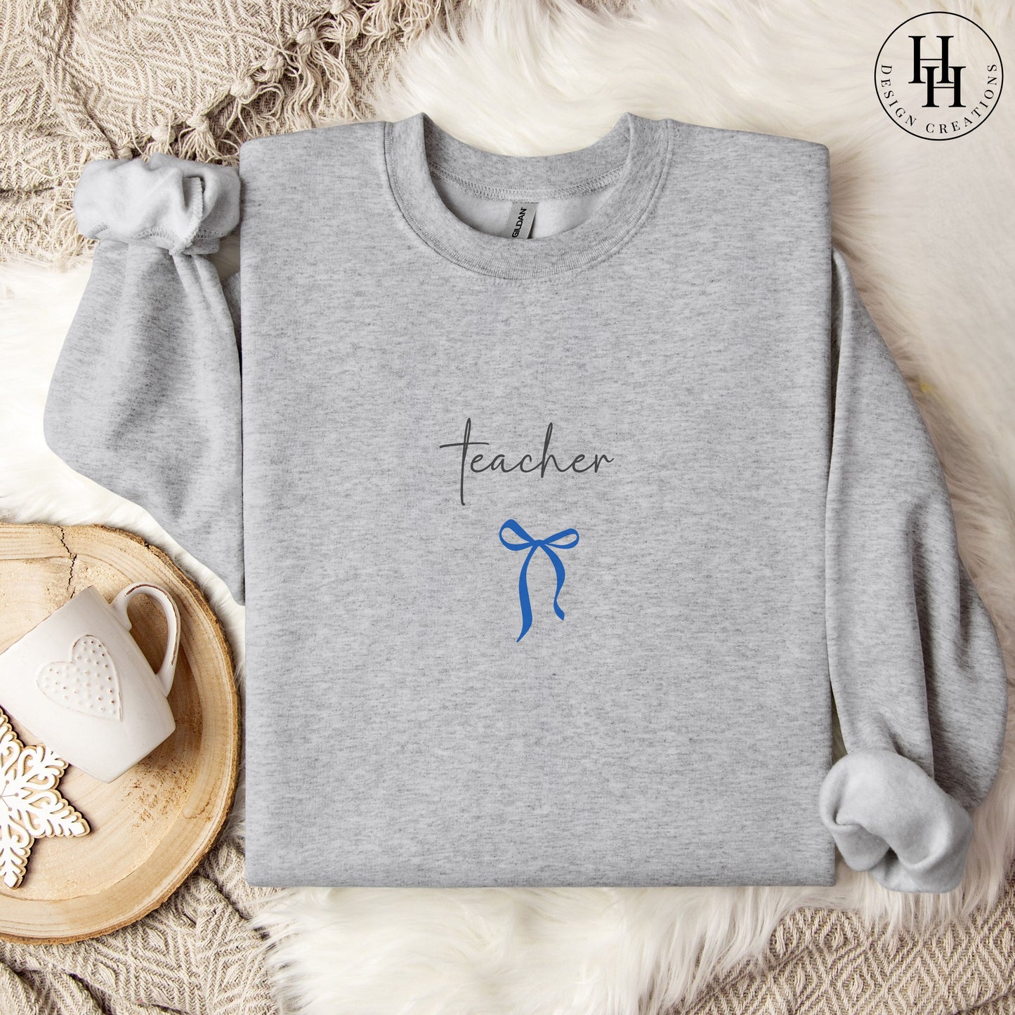 Teacher Bow Sweatshirt, Hoodie [ET1094]