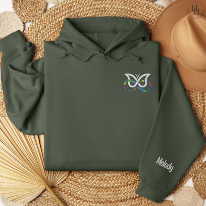 AuDHD Infinity+Butterfly Personalized Sweatshirt, Hoodie - [AS1007]