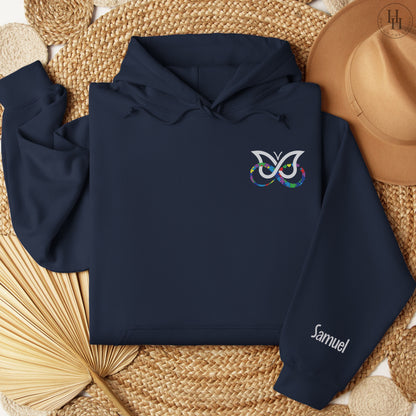 AuDHD Infinity+Butterfly Personalized Sweatshirt, Hoodie - [AS1007]