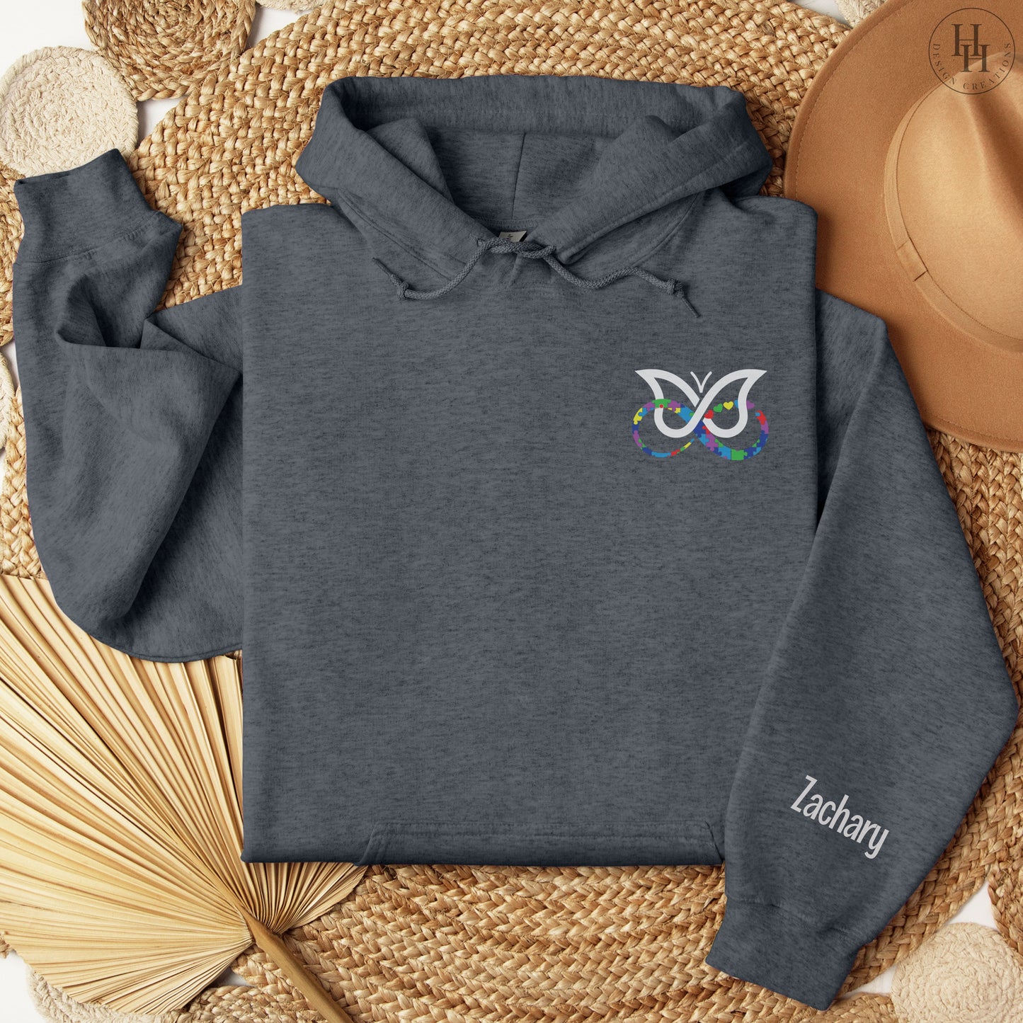 AuDHD Infinity+Butterfly Personalized Sweatshirt, Hoodie - [AS1007]