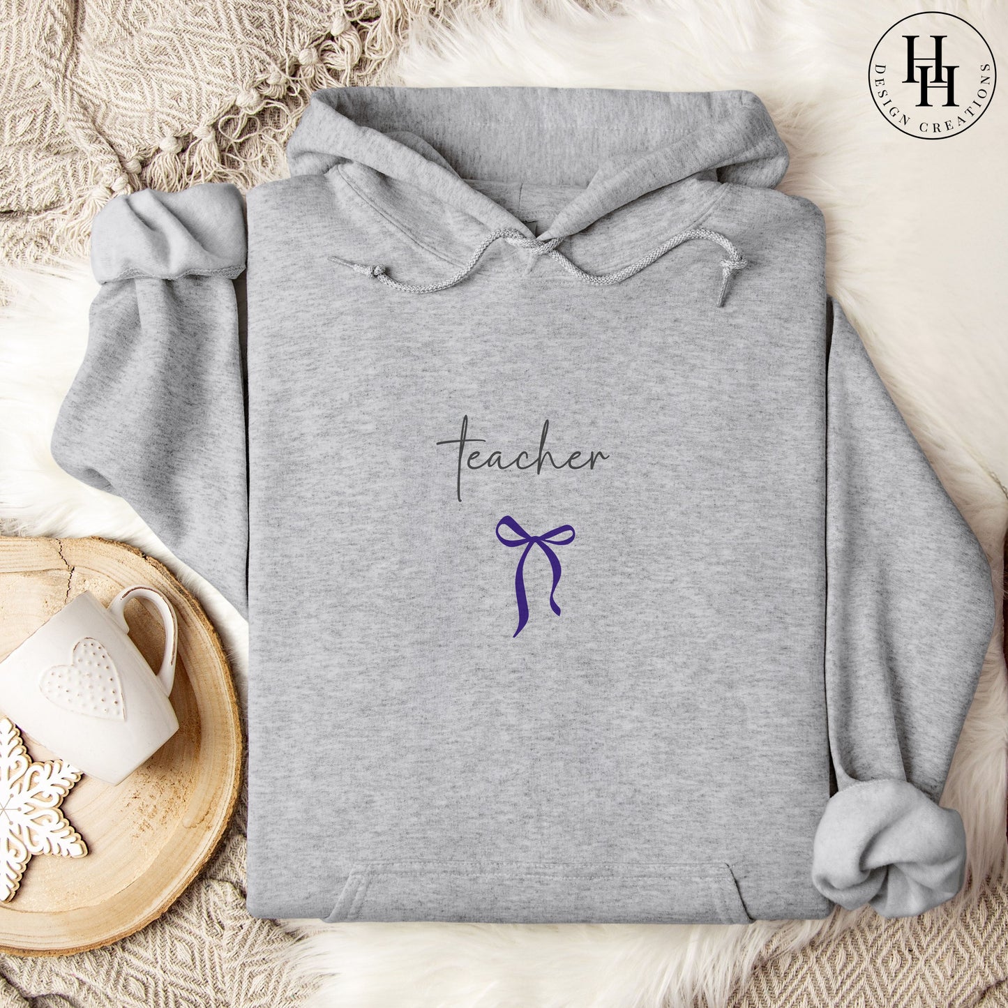 Teacher Bow Sweatshirt, Hoodie [ET1094]