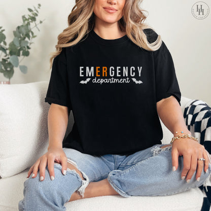 Halloween Emergency Department Tee, Comfort Colors [HW1046]