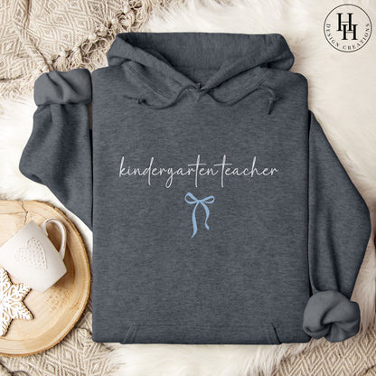 Kindergarten Teacher Bow Sweatshirt, Hoodie [ET1095]