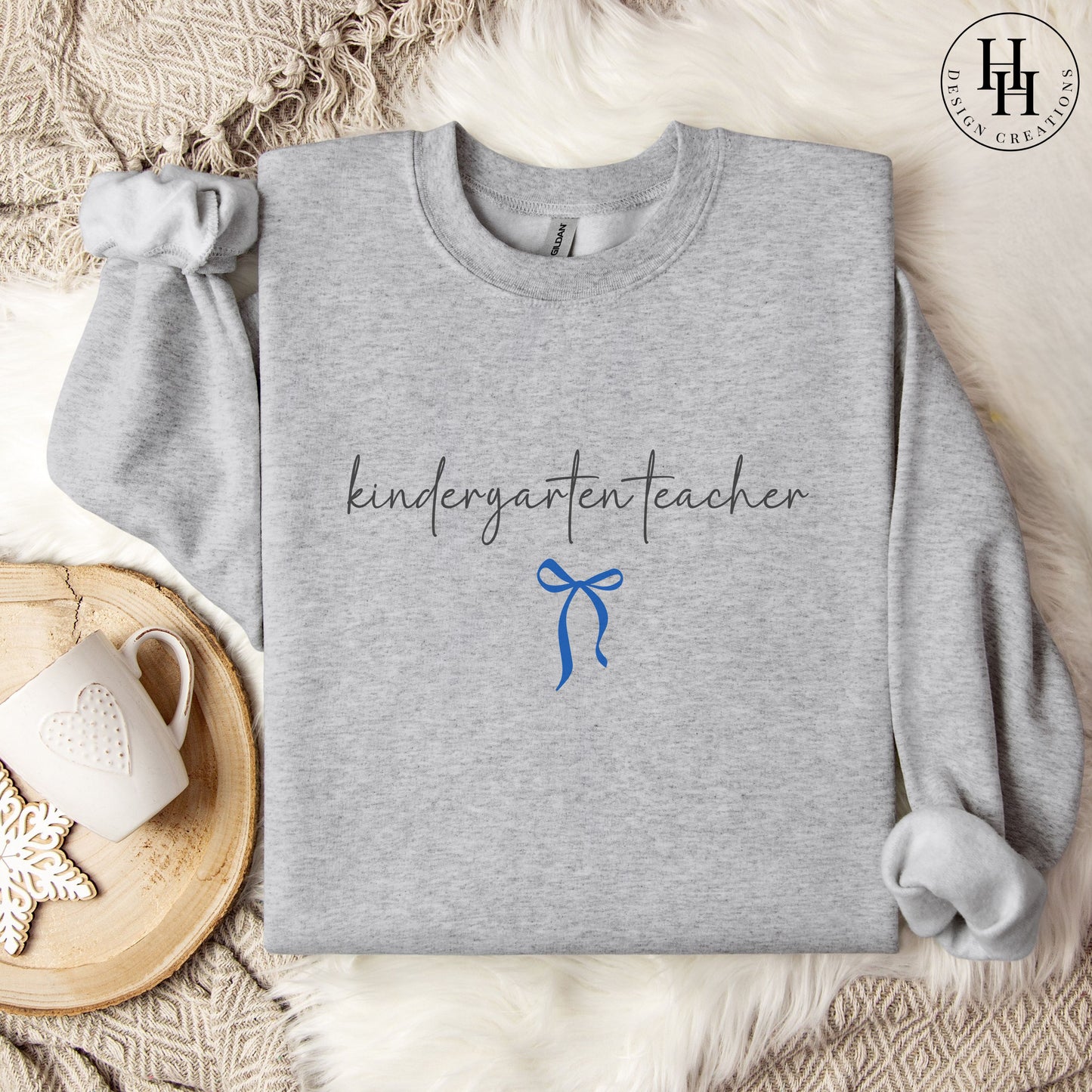 Kindergarten Teacher Bow Sweatshirt, Hoodie [ET1095]