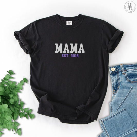 Mom EST Tee, Comfort Colors [FF1093]