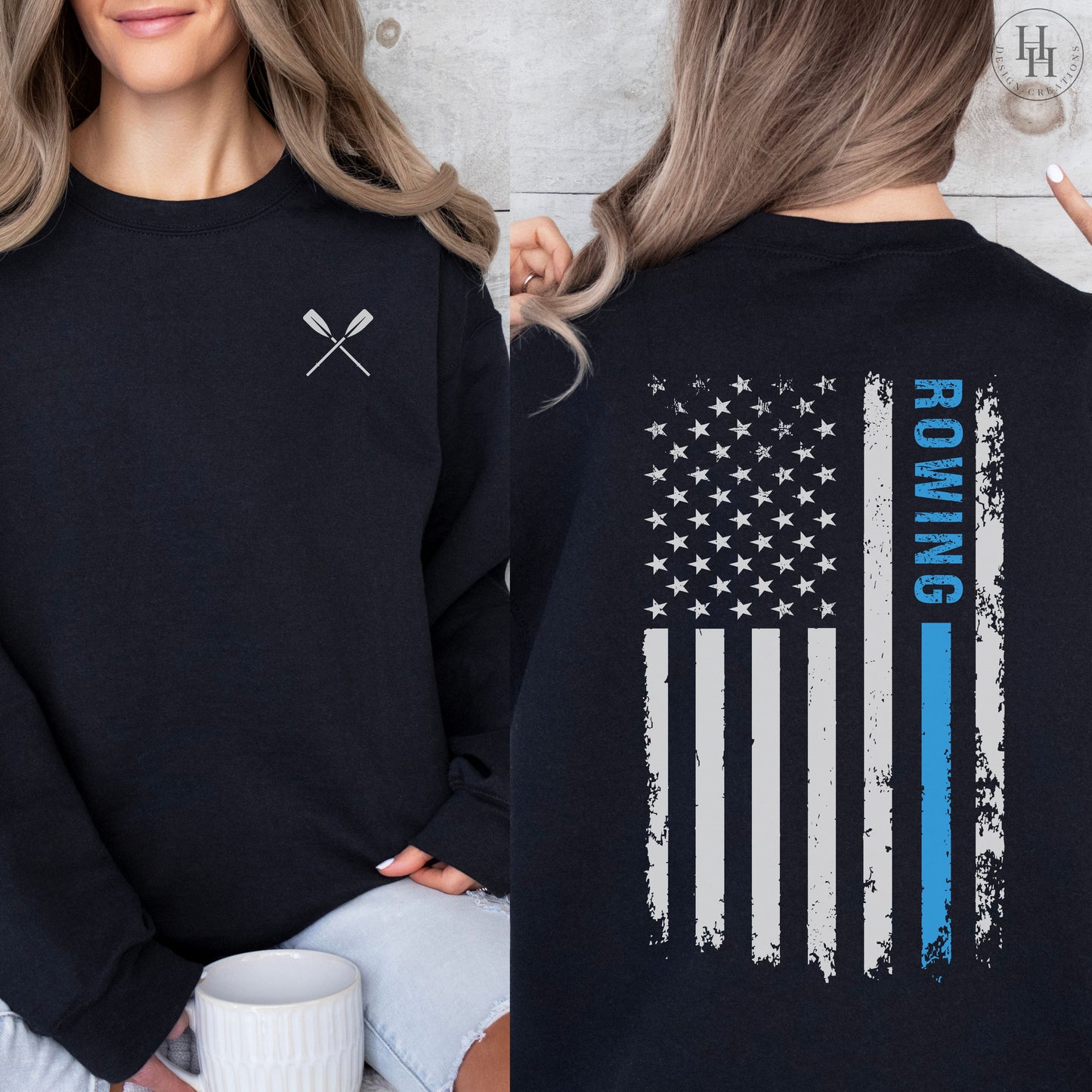 Rowing Flag Tee, Sweatshirt, Hoodie [HS1046]