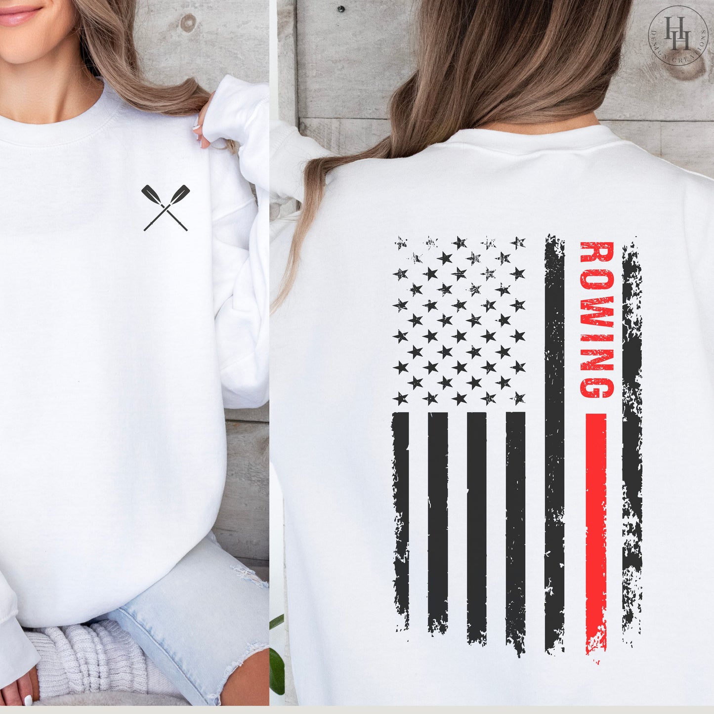 Rowing Flag Tee, Sweatshirt, Hoodie [HS1046]