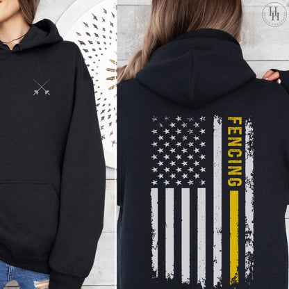 Fencing Flag Tee, Sweatshirt, Hoodie [HS1075]