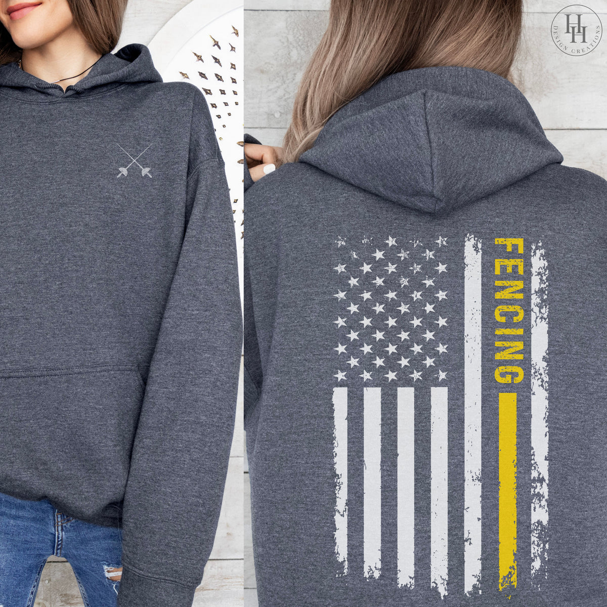 Fencing Flag Tee, Sweatshirt, Hoodie [HS1075]