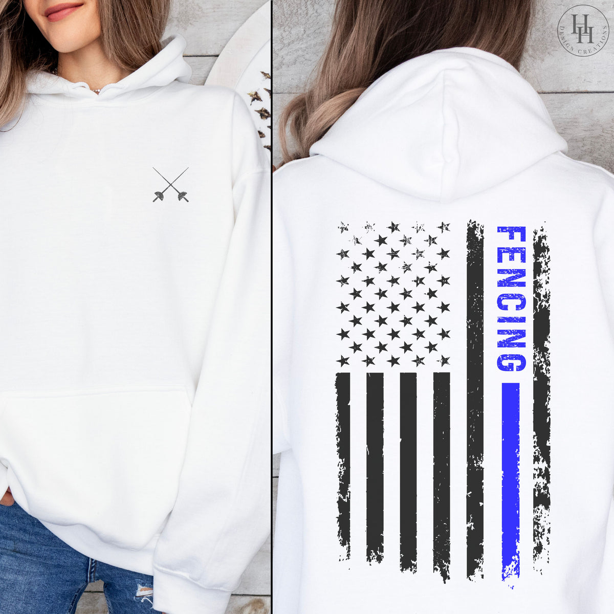 Fencing Flag Tee, Sweatshirt, Hoodie [HS1075]