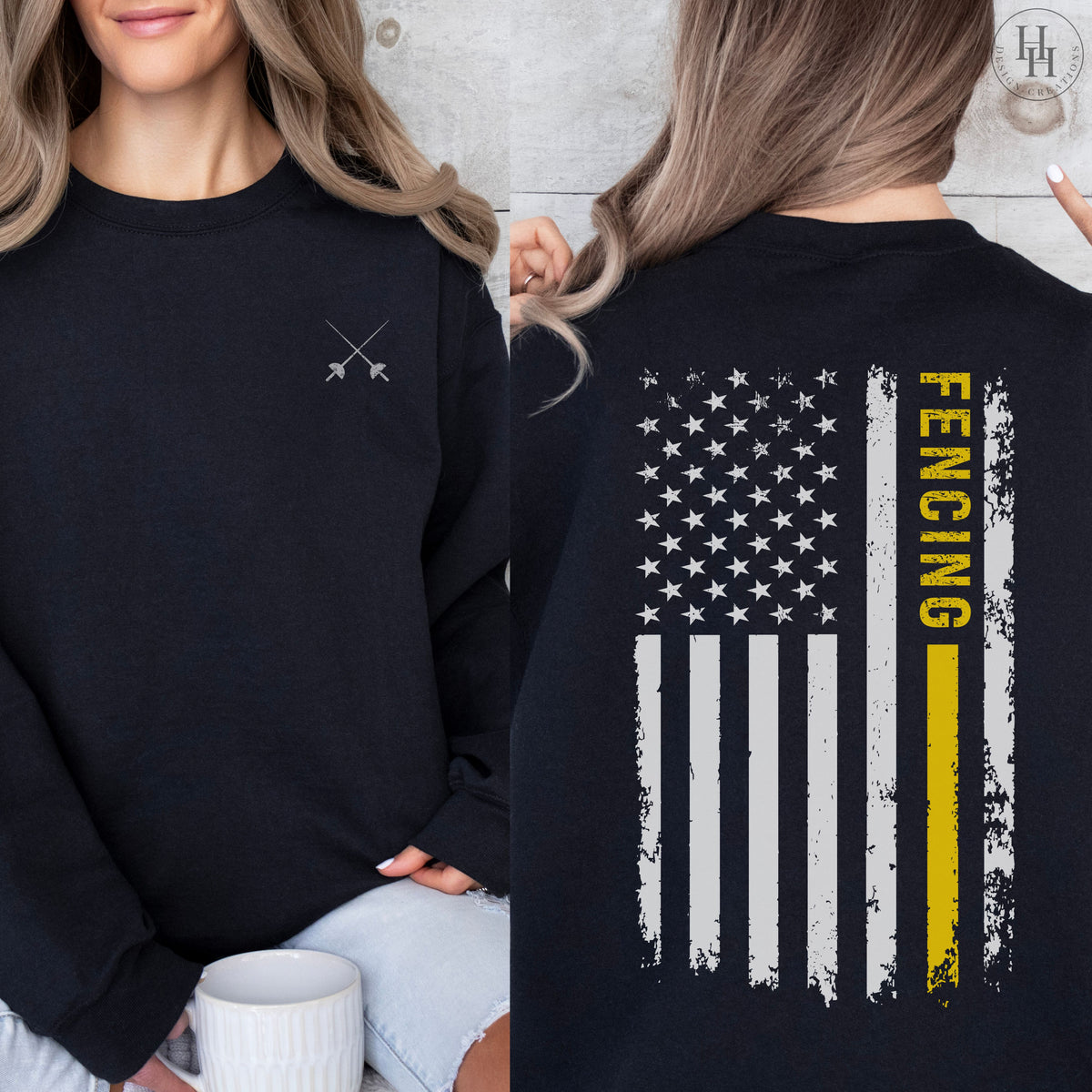Fencing Flag Tee, Sweatshirt, Hoodie [HS1075]