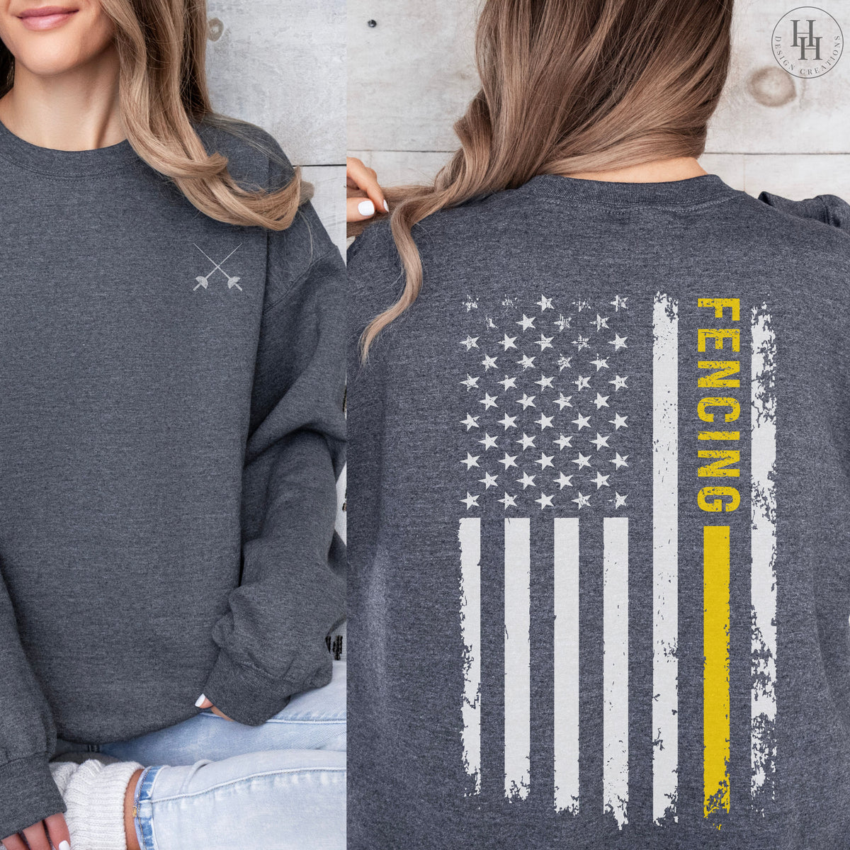 Fencing Flag Tee, Sweatshirt, Hoodie [HS1075]