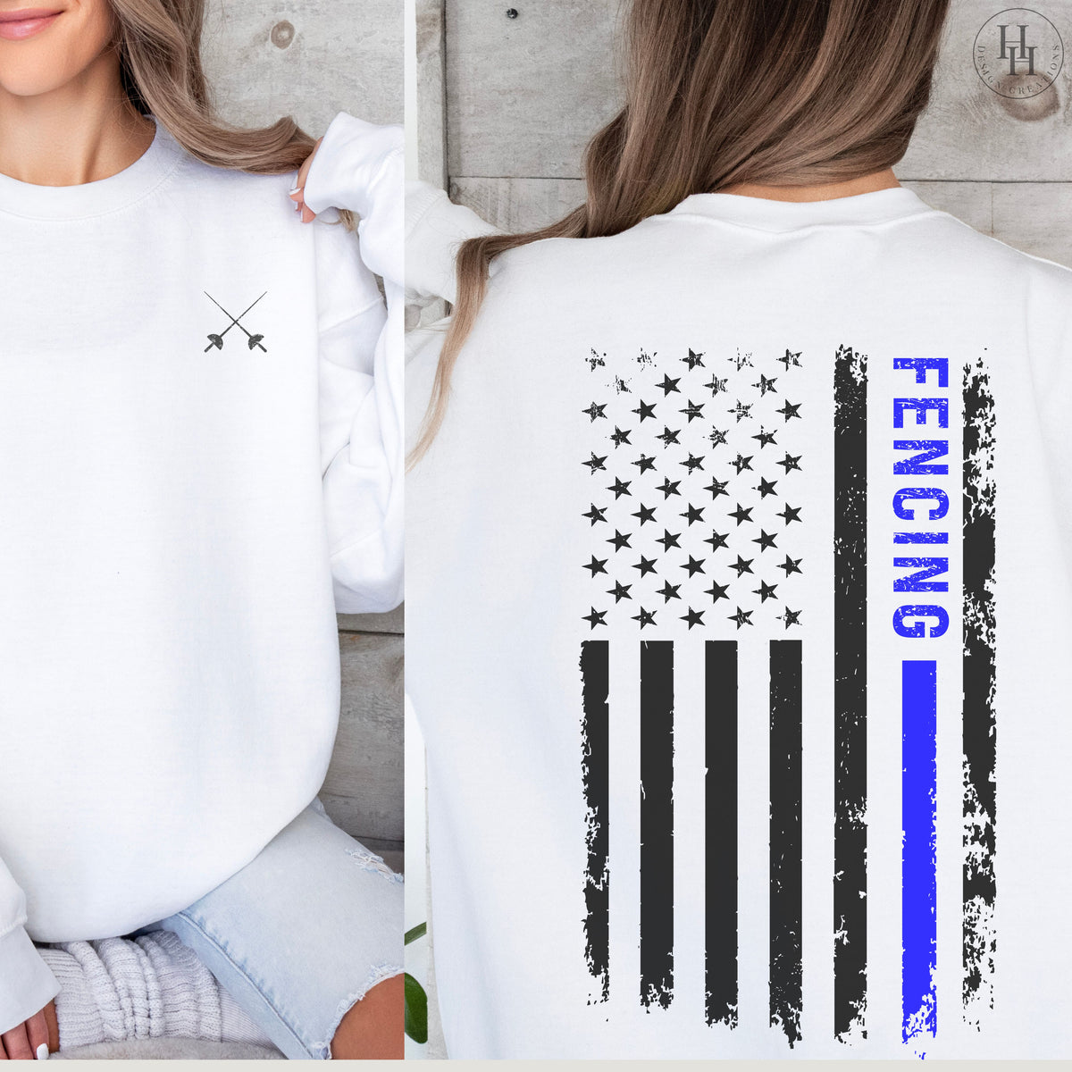 Fencing Flag Tee, Sweatshirt, Hoodie [HS1075]