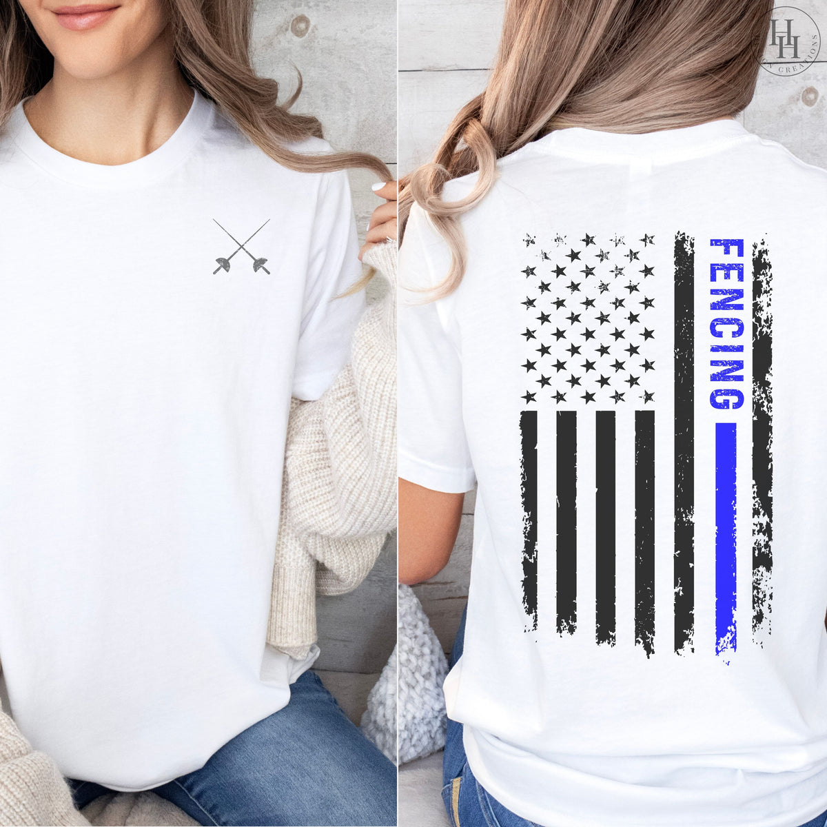 Fencing Flag Tee, Sweatshirt, Hoodie [HS1075]