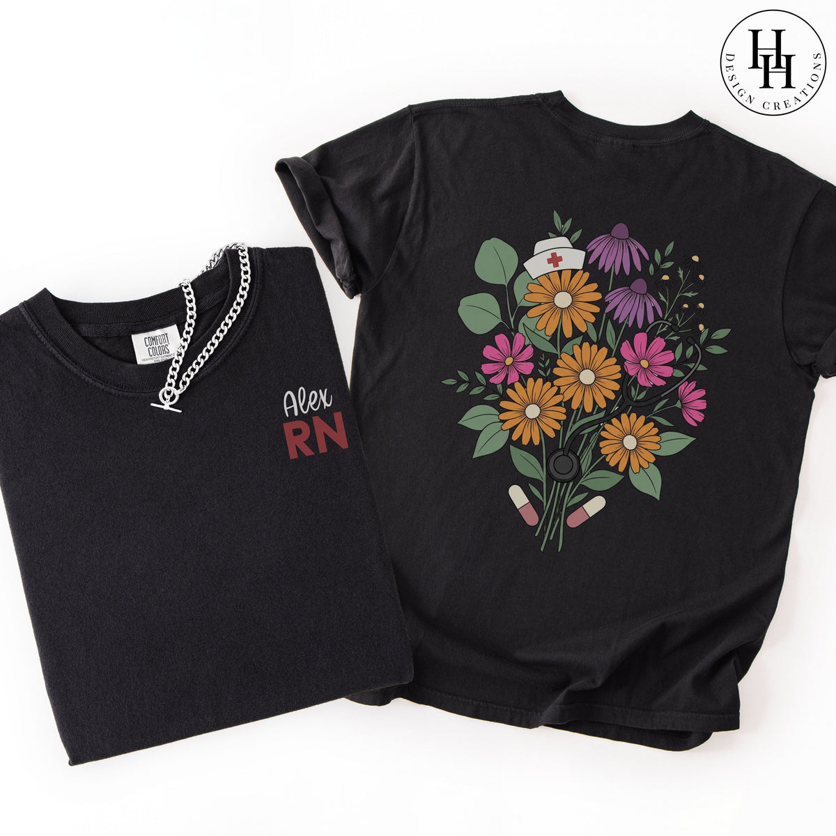 Nurse Tee, Wildflower, Comfort Colors [OR1116]