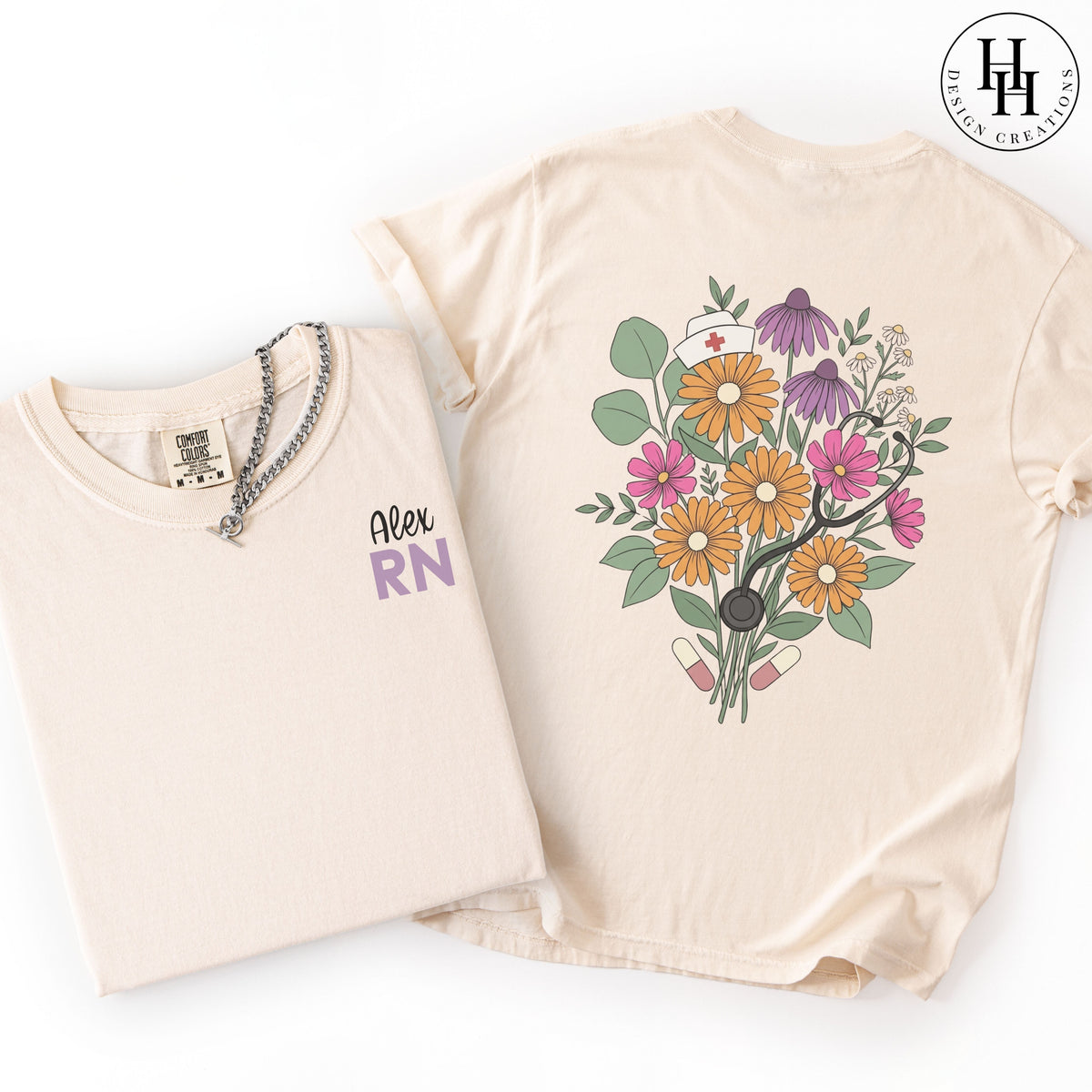 Nurse Tee, Wildflower, Comfort Colors [OR1116]