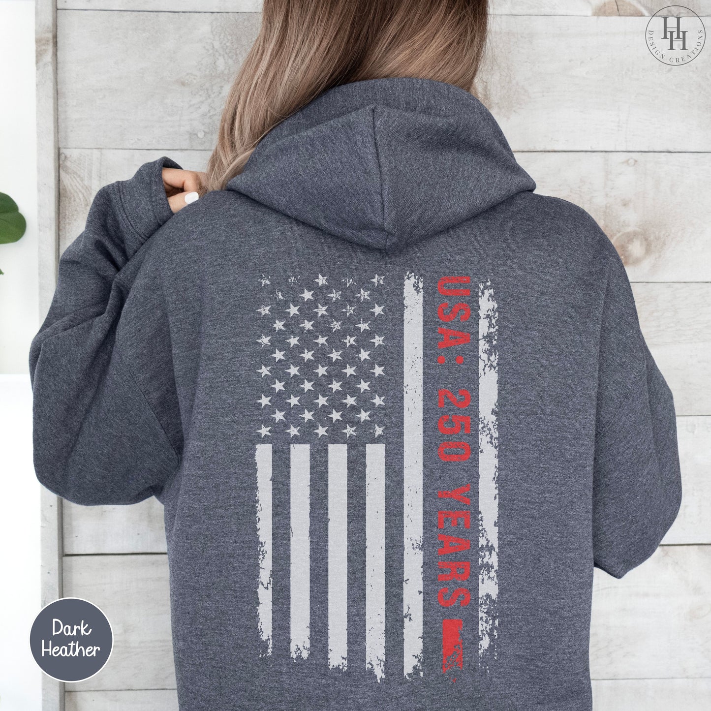 America 250 Birthday - 250 Years Flag, Sweatshirt, Hoodie [PA1017]