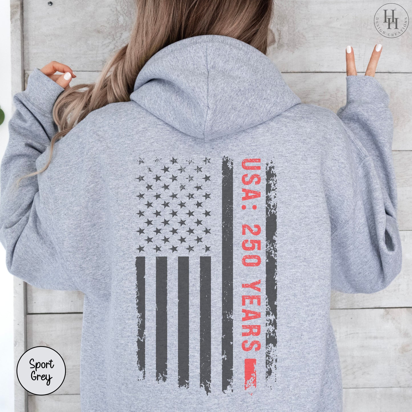 America 250 Birthday - 250 Years Flag, Sweatshirt, Hoodie [PA1017]