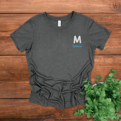 Personalized Youth Initial Tee [YT1007]