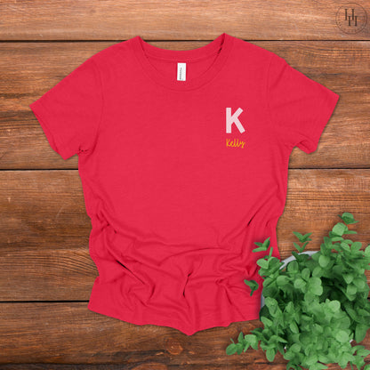Personalized Youth Initial Tee [YT1007]